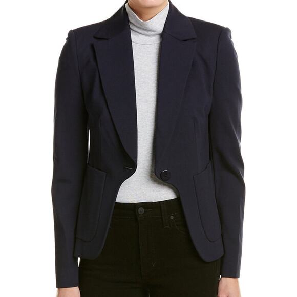 Diane Von Furstenberg Alexander Navy Flynn Navy Blazer - Picture 1 of 12